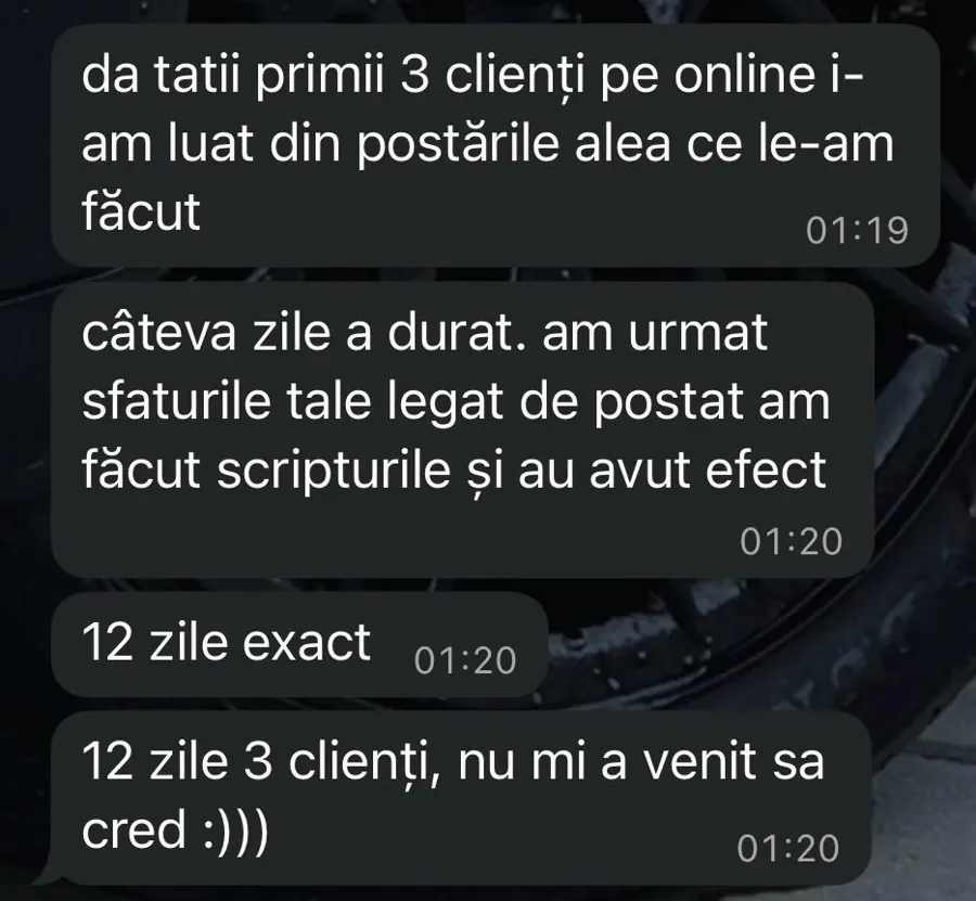 Captură conversație — Paul