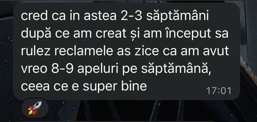 Captură conversație — Andrei